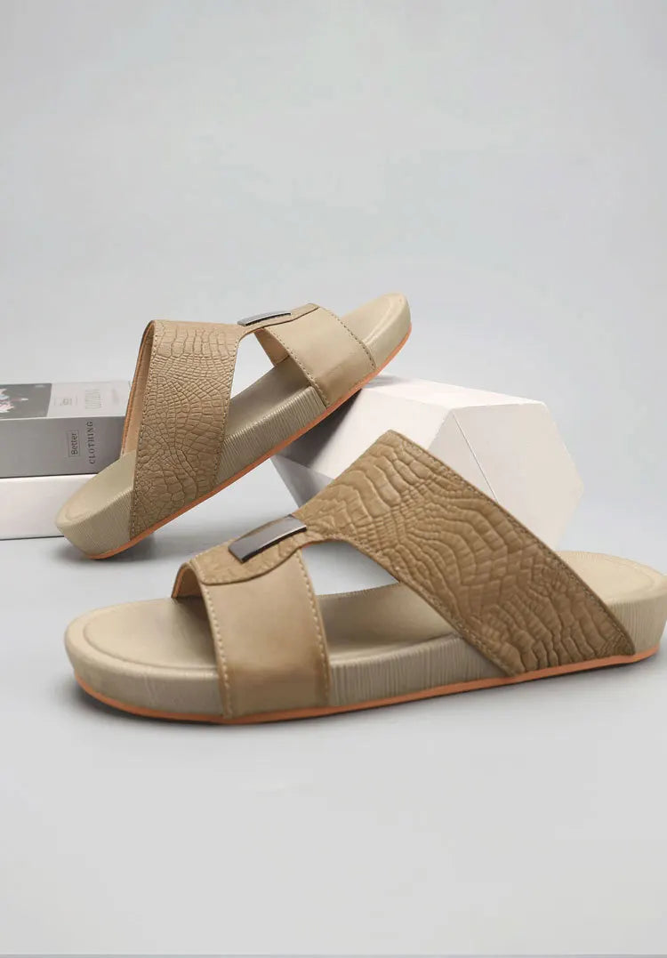 Herren Indoor-Outdoor Arabische Sandalen – Sommer, Strand & Zuhause