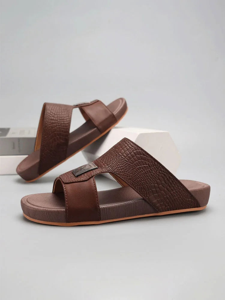Herren Indoor-Outdoor Arabische Sandalen – Sommer, Strand & Zuhause