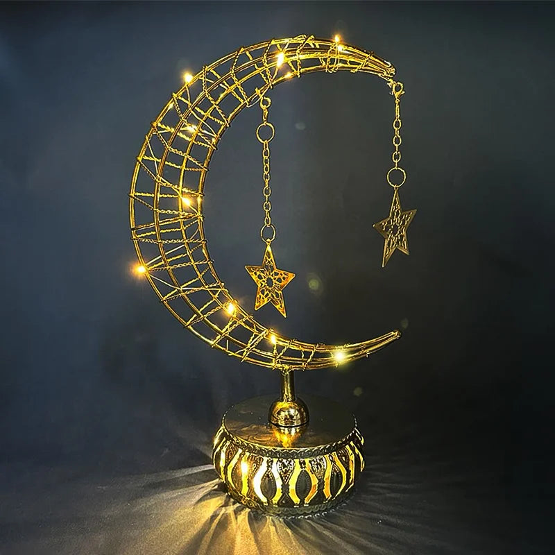 Halalhaus LED Tischlampe – Eid Mubarak Lichtdeko
