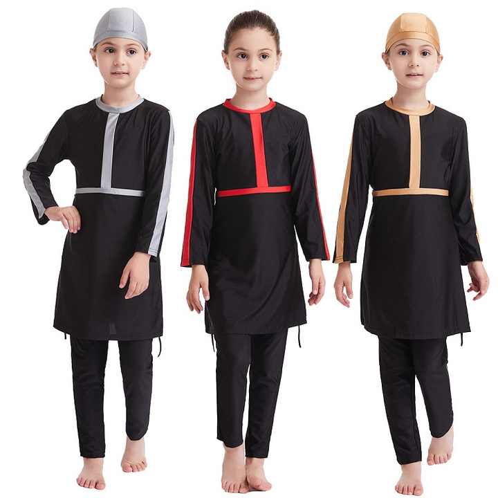 HalalHaus Schwimm-Set – Badeanzug mit Hijab für muslimische Kinder