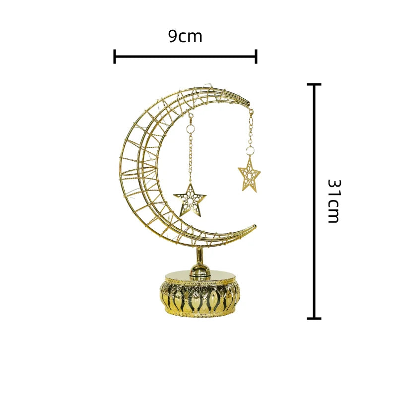 Halalhaus LED Tischlampe – Eid Mubarak Lichtdeko