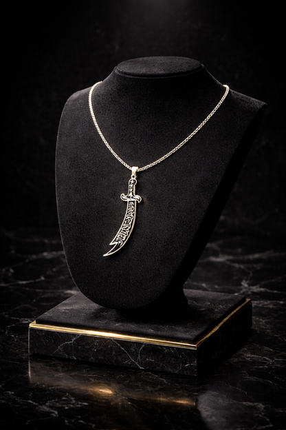 Halalhaus – Zulfiqar Schwert Halskette – Khalif Edition