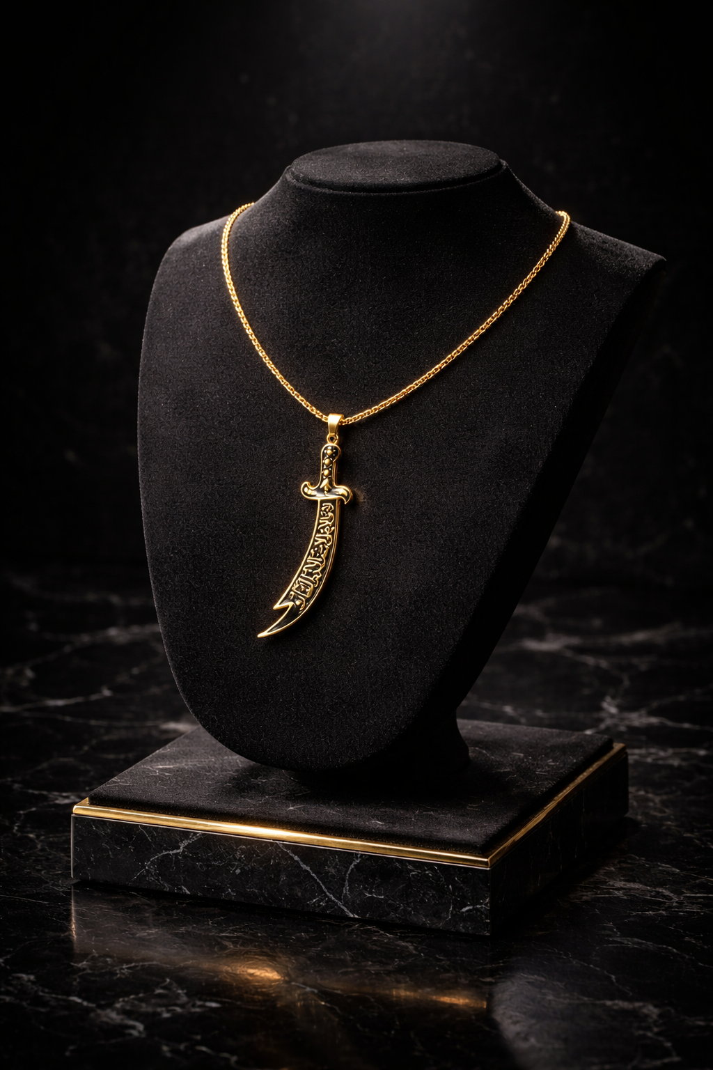 Halalhaus – Zulfiqar Schwert Halskette – Khalif Edition
