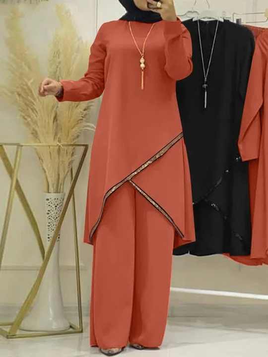 HalalHaus Nura – Eleganter Zweiteiler mit Pailletten für muslimische Damen