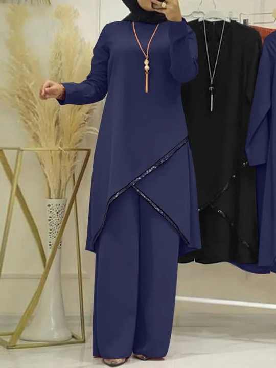 HalalHaus Nura – Eleganter Zweiteiler mit Pailletten für muslimische Damen