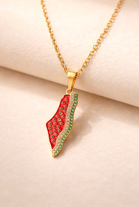 Halalhaus – Palästina Edition Halskette | 18K vergoldet