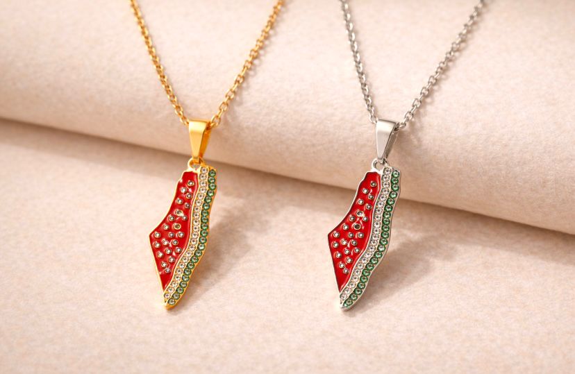 Halalhaus – Palästina Edition Halskette | 18K vergoldet