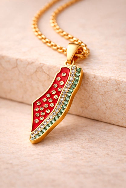 Halalhaus – Palästina Edition Halskette | 18K vergoldet